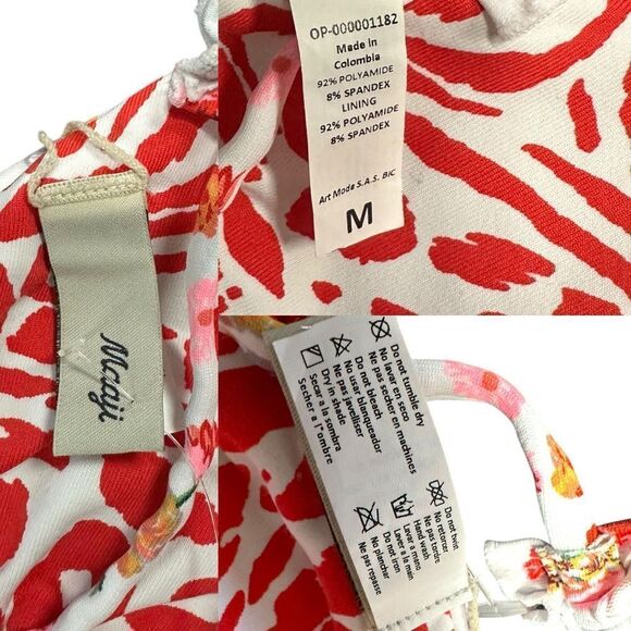 NEW MAAJI fressia sunset top Reversible in white Size M - Picture 11 of 12